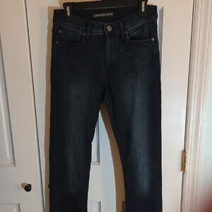 Express Women’s Boot Cut Jeans in Dark Blue Wash